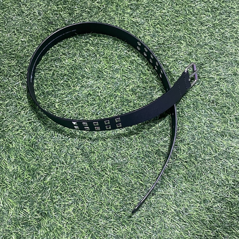 H&M Black Belt with Silver Studs